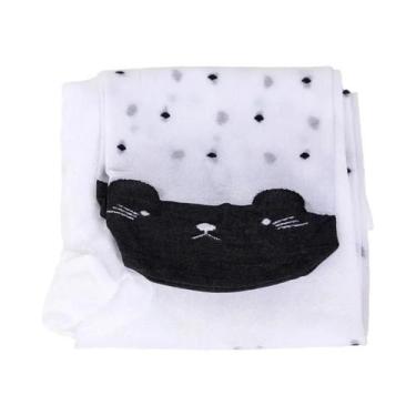 Imagem de Meias-calças De Veludo Para Meninas Com Estampa De Desenho Animado Par