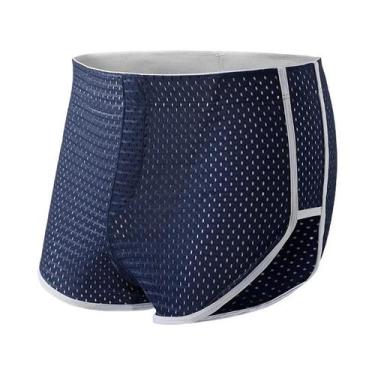 Imagem de Cuecas Boxer Masculinas De Verão Em Seda Gelada, Soltas E Modernas Par