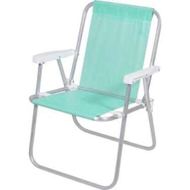Imagem de Cadeira Mormaii Alta Lazy Alumínio Sannet Verde