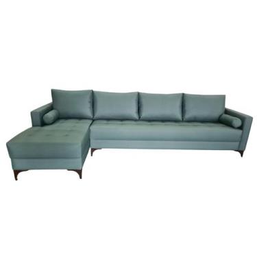 Imagem de Sofá  Chaise Resty Lado Esquerdo Tecido Acquablock Pé Aço Preto  290x1