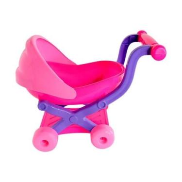 Imagem de Carrinho De Brinquedo Para Bonecas Brincar De Faz De Conta - Bs Toys