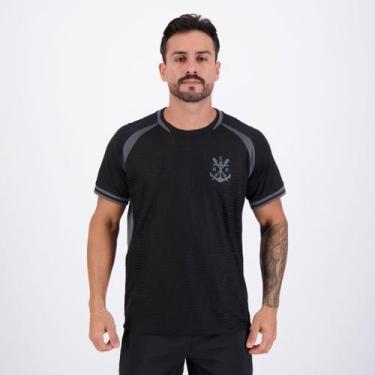 Imagem de Camisa Flamengo Scored Raglan Preta - Braziline, M