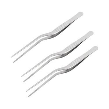 Imagem de Pinça De Cozinha Em Aço Inoxidável Para Churrasco, Utensílio Portátil 