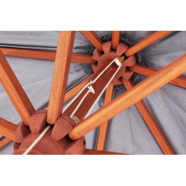 Imagem de Ombrellone Oversize Madeira PVC 4,00 metros Verde Bel Lazer