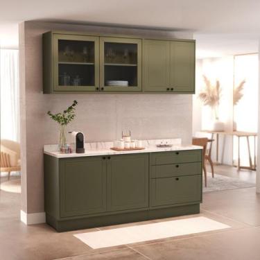 Imagem de Cozinha Compacta 4 Peças 6 Portas 3 Gavetas Sevilha - Herval