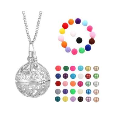 Imagem de Colar Difusor De Óleos Essenciais Para Aromaterapia, Design Gaiola De 