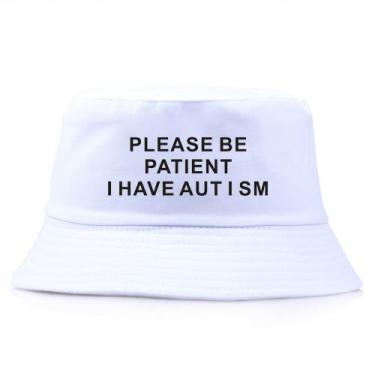 Imagem de Chapéu de balde Anime Autism Design Poliéster Unissex 56-58 cm - yiwei