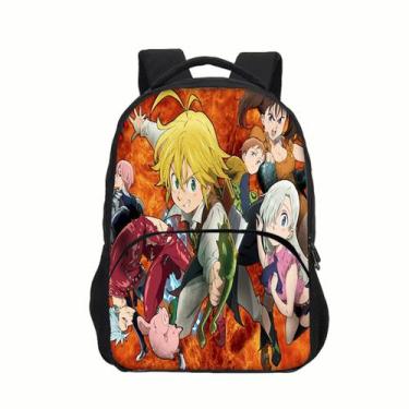 Imagem de Mochila Seven Deadly Sins Meliodas Cartoon Kids Nylon 0,4 kg - Yiweisa