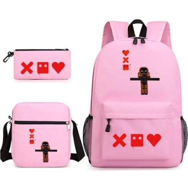 Imagem de Conjunto de mochilas Loves Deaths Robots Cartoon Kids Nylon, 3 unidade