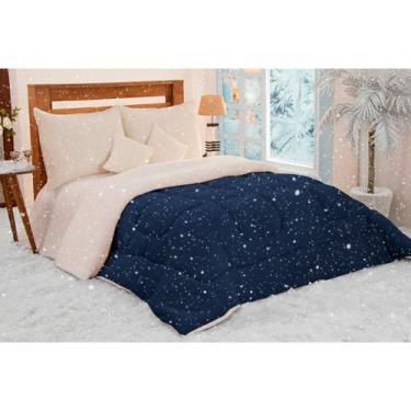 Imagem de Coberdrom aconhego liso king 1 peça - morada dos enxovais, AZUL