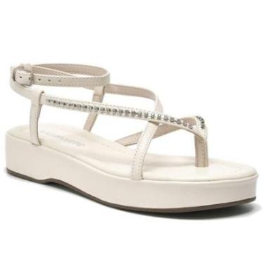 Imagem de Sandália Feminina Papete Marfim Via Marte 182-013-01-Feminino