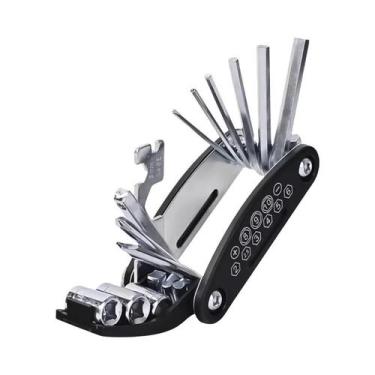 Imagem de Kit De Reparo De Bicicleta Portátil Multifuncional Com Bomba E Remendo