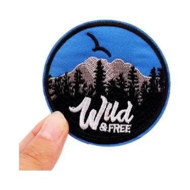 Imagem de Patch Bordado De Aventura Em Acampamento Na Montanha, Termocolante Par