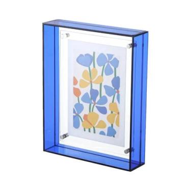 Imagem de Porta-Retrato Retangular De Acrílico Transparente Com Caixa Oca De Doi