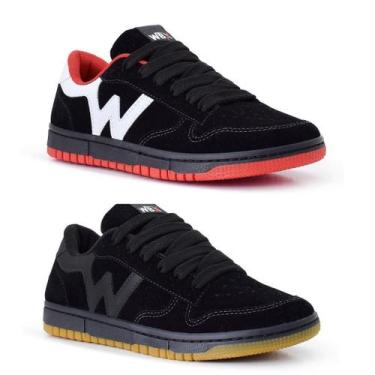 Imagem de Kit 2 Tênis Casual Masculino Confortável Urbano Dia a Dia Promoção - W