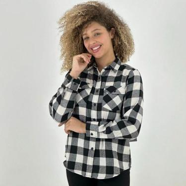 Imagem de Camisa Blue Rose Xadrez Flanela Feminina-Feminino