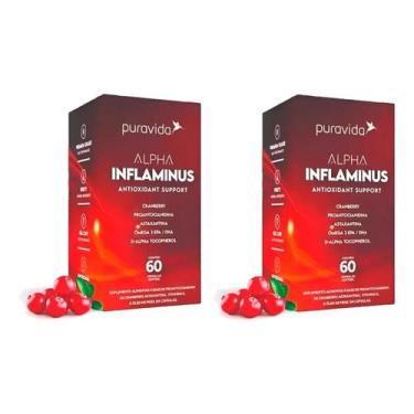 Imagem de 2x Alpha Inflaminus Pura Vida Proantocianidina Astaxantina 60 Caps