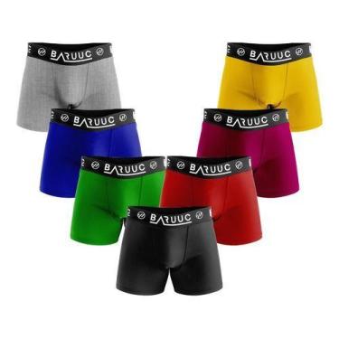 Imagem de Kits10 Cuecas Box Masculino Baruuc Premium Boxer Microfibra, 34/36