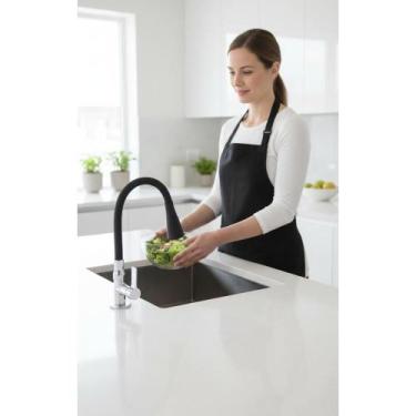 Imagem de Torneira Cozinha Gourmet Flexível 2 Jatos Preto Metal - Congratulation
