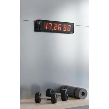 Imagem de Cronômetro Digital LED Relógio Parede Mesa Controle Precisão - Congrat