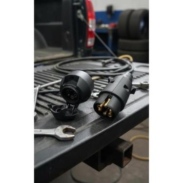Imagem de Kit Tomada Elétrica Reboque Carretinha 6 Pinos 12/24V - Congratulation