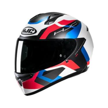 Imagem de Capacete Hjc C10 Tins -, Branco vermelho preto, Azul, 58
