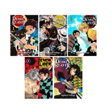 Imagem de Kit Demon Slayer Vol. 1 ao 5 - Panini
