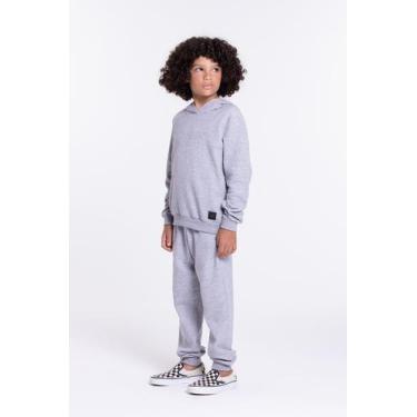 Imagem de Conjunto Moletom Infantil com Capuz Menino Mescla - Vida Costeira, 10,