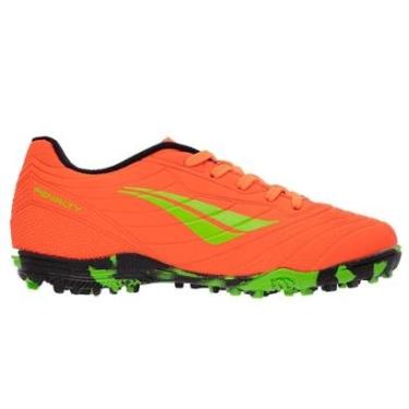 Imagem de Chuteira Society Infantil Menino Penalty Matis Kids XXI Laranja-Masculino