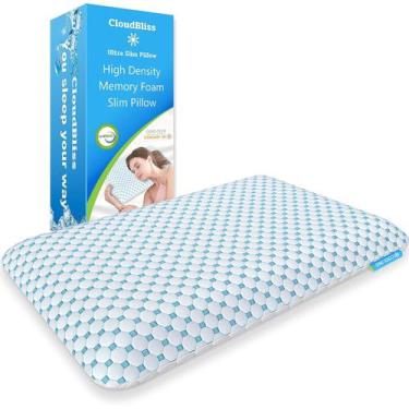 Imagem de Almofada viscoelástica CloudBliss Ultra Slim de 8,4 cm para cama queen