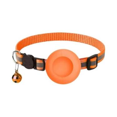 Imagem de Coleira Refletiva Fofa Para Gatos Com Sino, Suporte Para Airtag E Fech