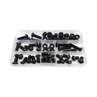Imagem de Kit Sortido De Parafusos E Porcas De Cabeça Redonda Com Sextavado Inte