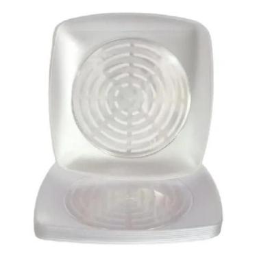 Imagem de Kit 50 Pratos Quadrados PS 22cm Cristal Descartáveis Festas - Congratu