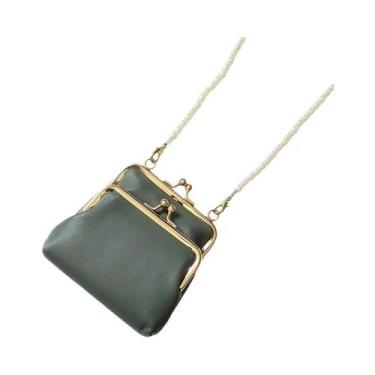 Imagem de Carteira Feminina De Couro PU Mini Porta-Moedas Luxuosa E Fofa Com Fec