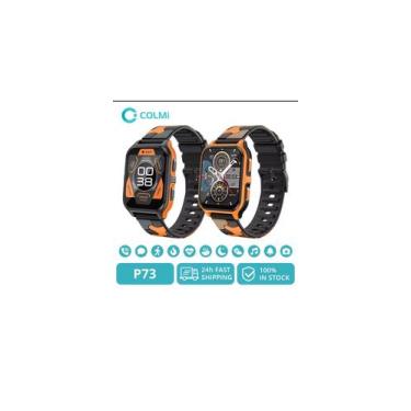 Imagem de Smartwatch colmi p73 tela 1.9laranja preto a ptova dagua ip68 100 espo