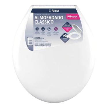 Imagem de Tampa Vaso Assento Sanitário Almofadado Confortavel - Branco - ATLAS