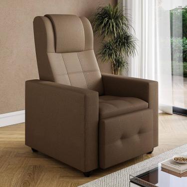 Imagem de Poltrona Reclinavel Eliete com Tecido Veludo Claranti