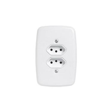 Imagem de Interruptor e Tomada Pluzie Linha Ideale 10A 20A 4x2 com Dupla Funcionalidade Certificação INMETRO OEM