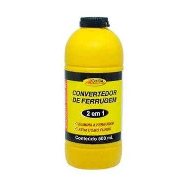Imagem de Conversor de Ferrugem Convertedor 500ml para Transformar Área Enferrujada em Fundo Protetor Escuro Allchem