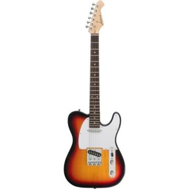 Imagem de Guitarra Elétrica Pro II TEG-002 para Rock com Corpo em Basswood e Captadores Single Co...