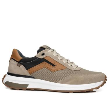 Imagem de Tênis Casual Pegada Masculino em Couro Areia 110752-04-Masculino