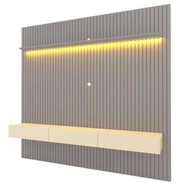 Imagem de Rack com Painel Ripado para TV até 90 Polegadas com LED 100% MDF 228,8