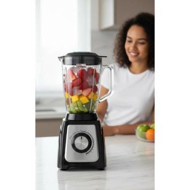 Imagem de Liquidificador Potente 1400W Jarra Vidro 12 Velocidades Gelo - Congrat