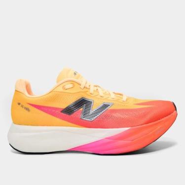 Imagem de Tênis New Balance Fuelcell Supercomp Elite V5 Feminino, Laranja claro,