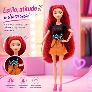 Imagem de Boneca Fashion Infantil Articulada Para Brincadeiras E Coleção Infanti