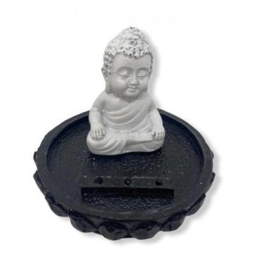 Imagem de Imagem Incensário Buda Flôr Lotús Escultura Resina  07 Cm - FILHO DA L