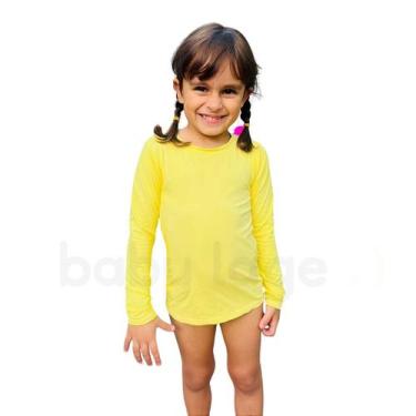 Imagem de Camiseta de praia piscina proteção solar uv manga longa infantil bebê 