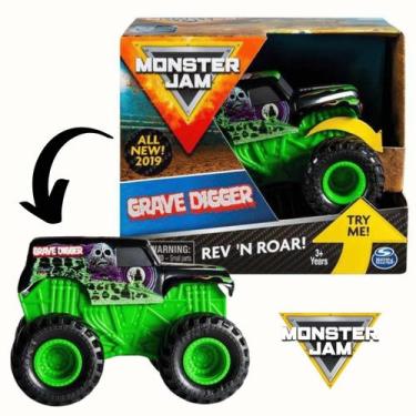 Imagem de Carrinho Monster Jam Grave Digger Click E Flip Sunny 2023 - Sunny Brin