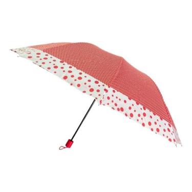 Imagem de Guarda Chuva Resistente 140cm Cabe na Bolsa Vermelho - Petrin
