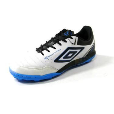 Imagem de Chuteira PRO 5 Bump Club Society bco/azl - Umbro, 46